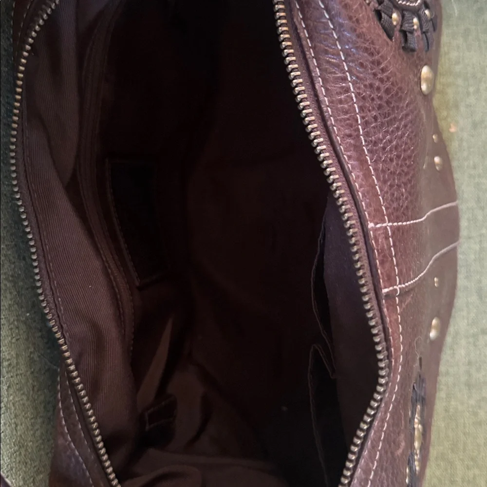 Coach Rare Vintage Dark Brown Leather Shoulder Bag - Picture 5 of 8